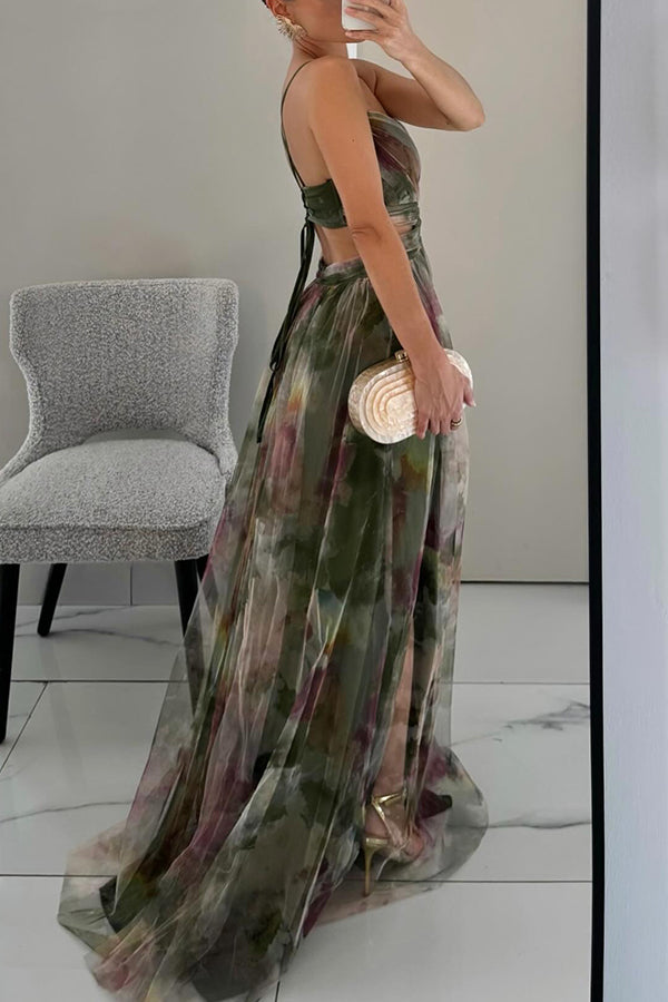 Alina | Elegant Maxi Dress with Flowers