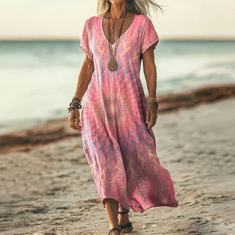 Luna | Vintage Gradient Dress with a Summer Touch