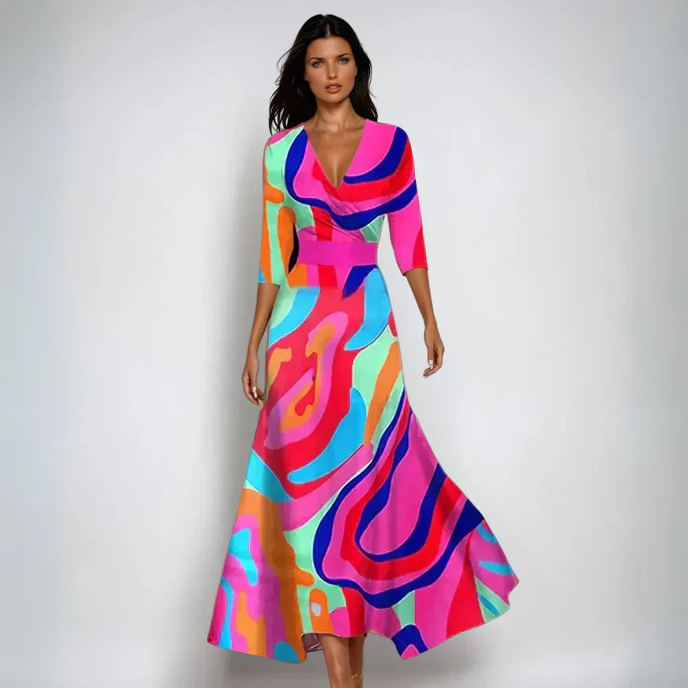 Ludovica | Elegant Floral Maxi Dress