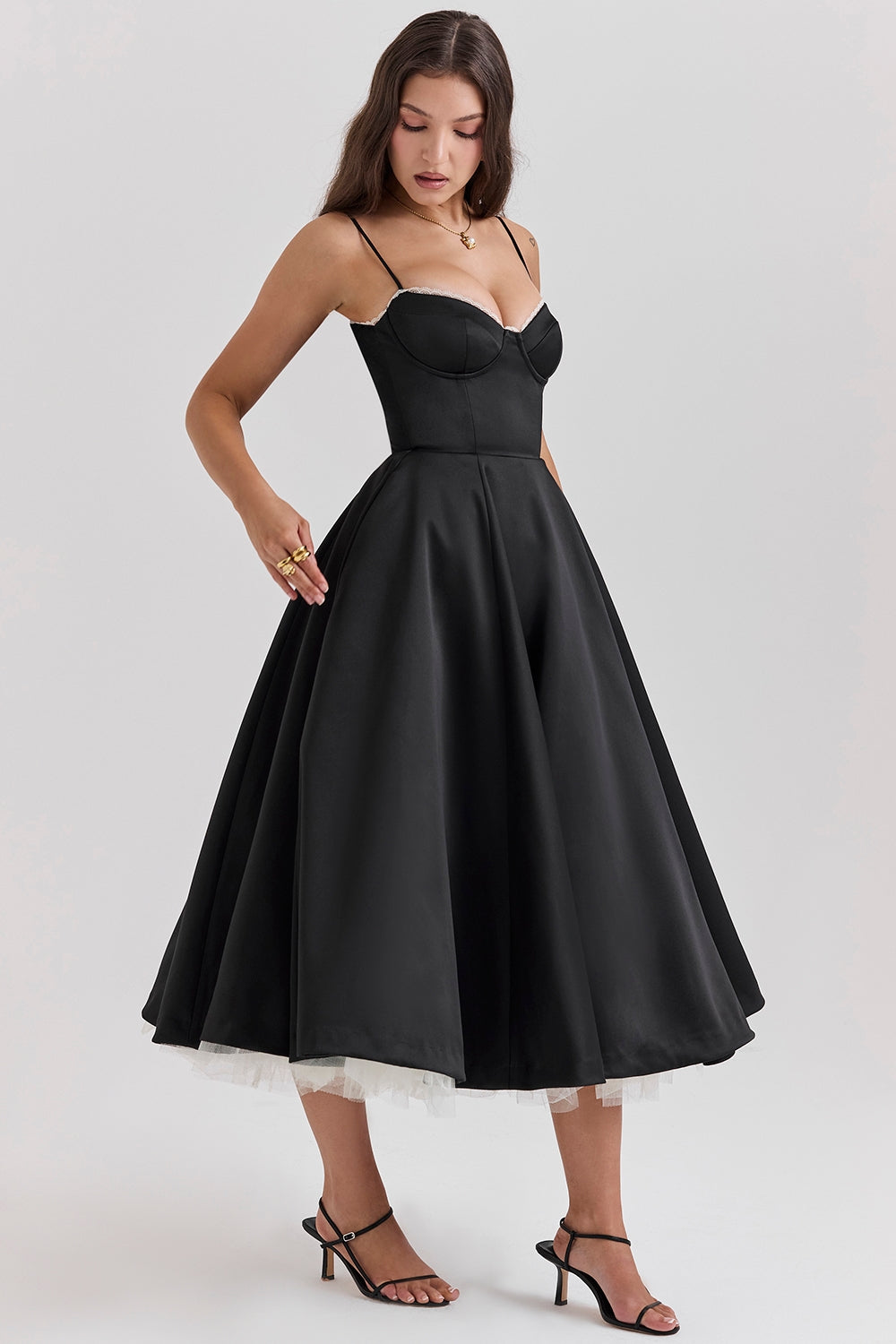 Sophia - Midi Dress with Corset