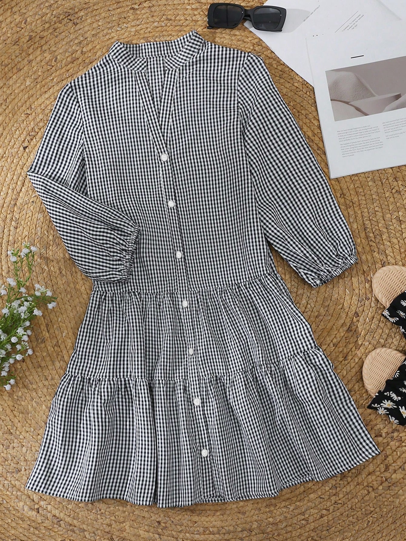 Amber - Short Dress with Print