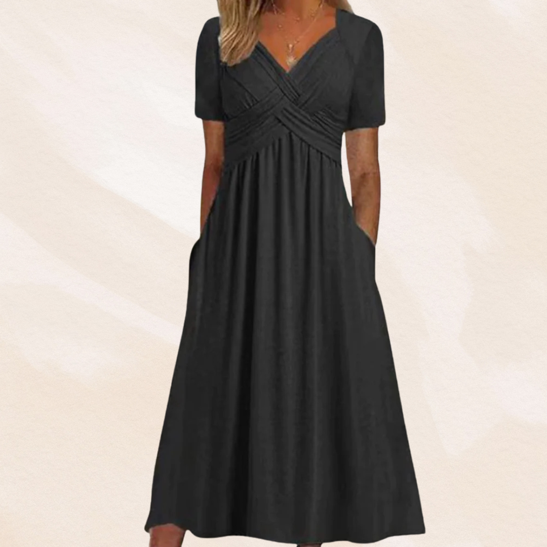 Mirella™ | Stylish V-Neck Dress