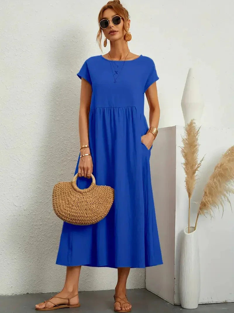 Emma - Elegant Linen Dress