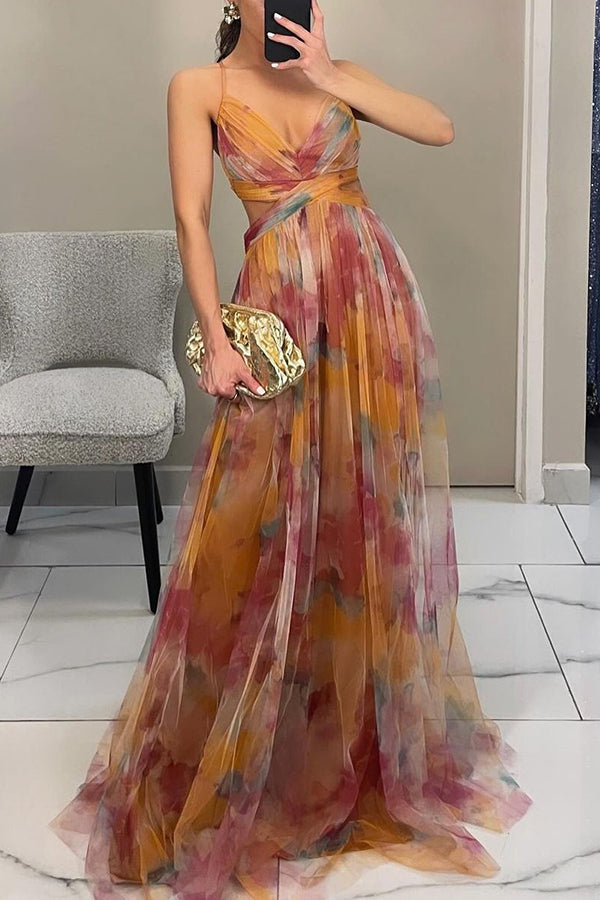 Alina | Elegant Maxi Dress with Flowers