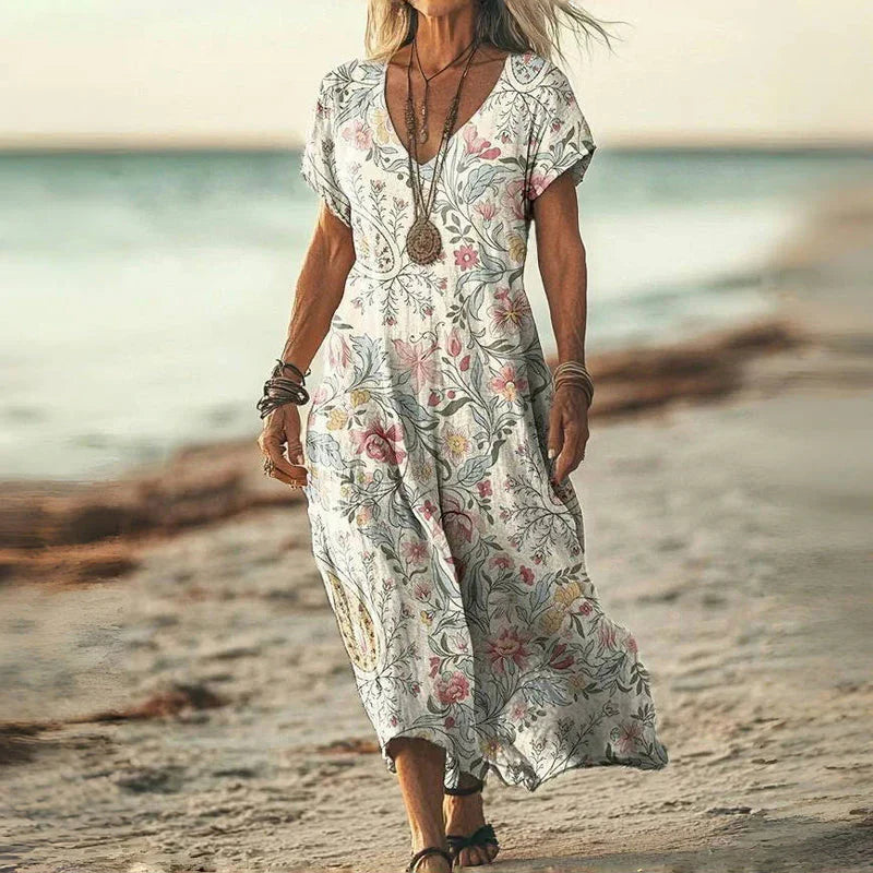 Luna | Vintage Gradient Dress with a Summer Touch