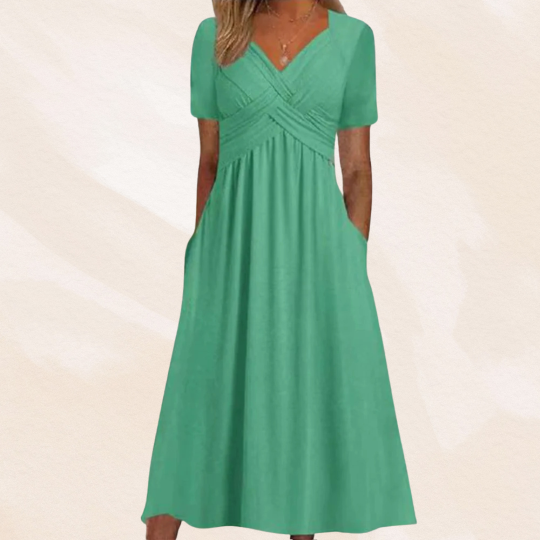Mirella™ | Stylish V-Neck Dress