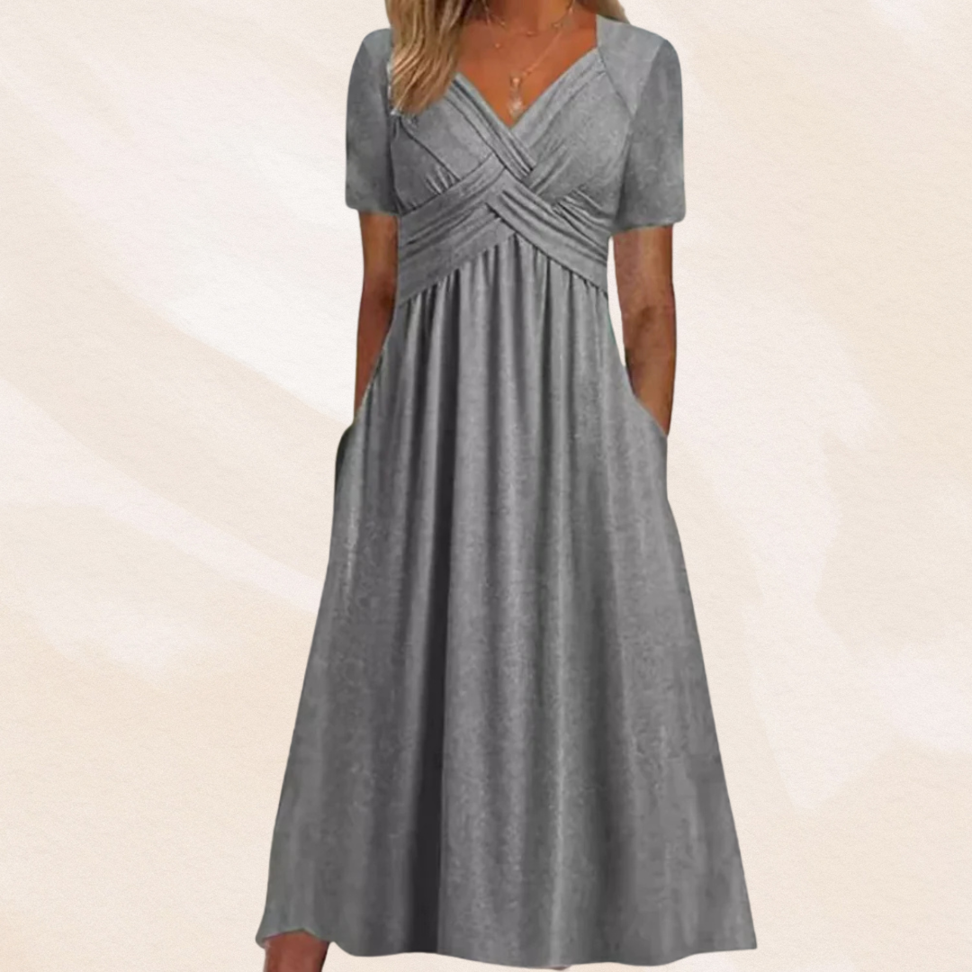 Mirella™ | Stylish V-Neck Dress