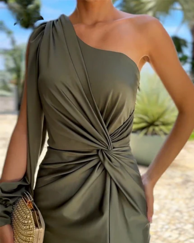 Gladys | Elegant One-Shoulder Dress
