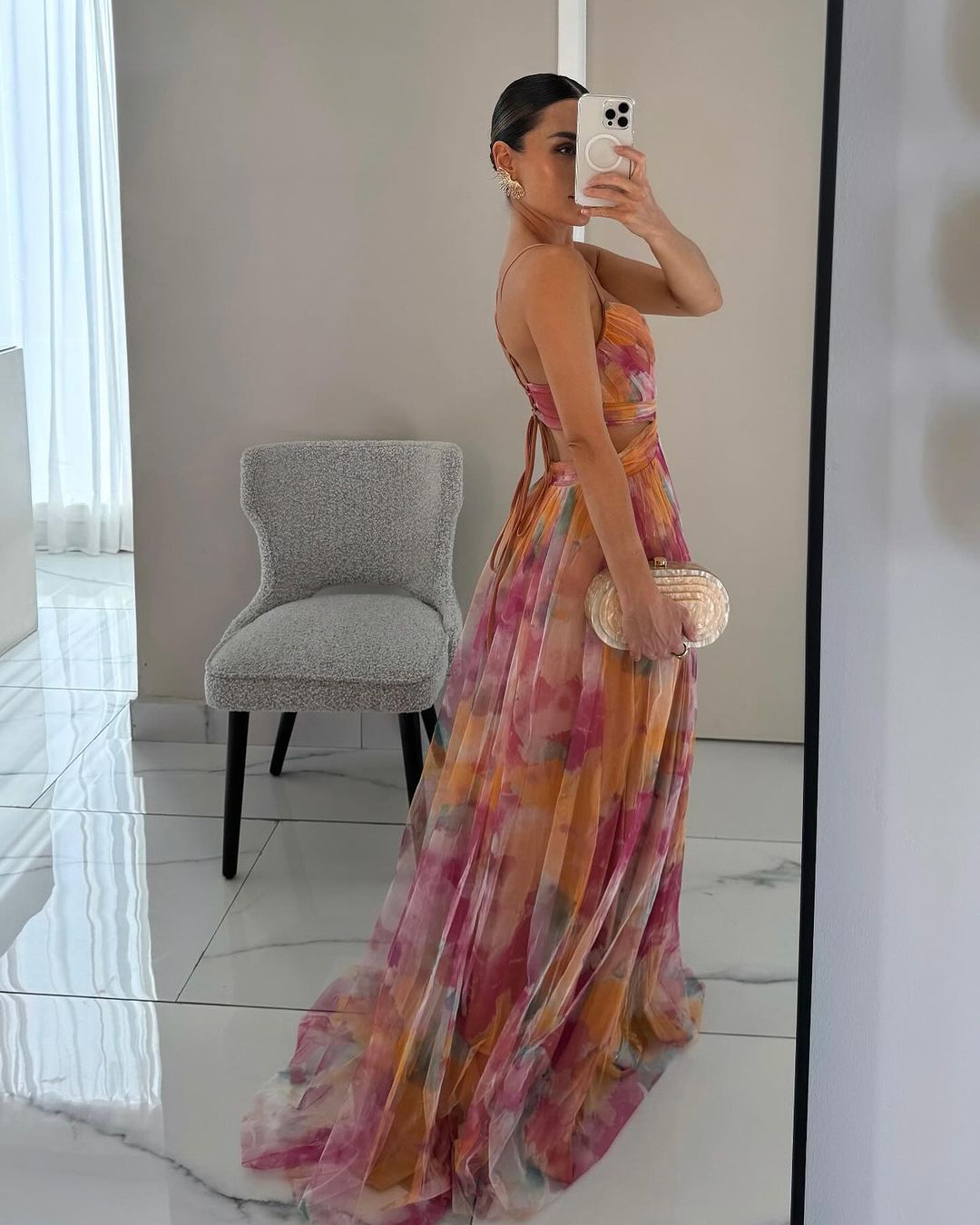 Alina | Elegant Maxi Dress with Flowers