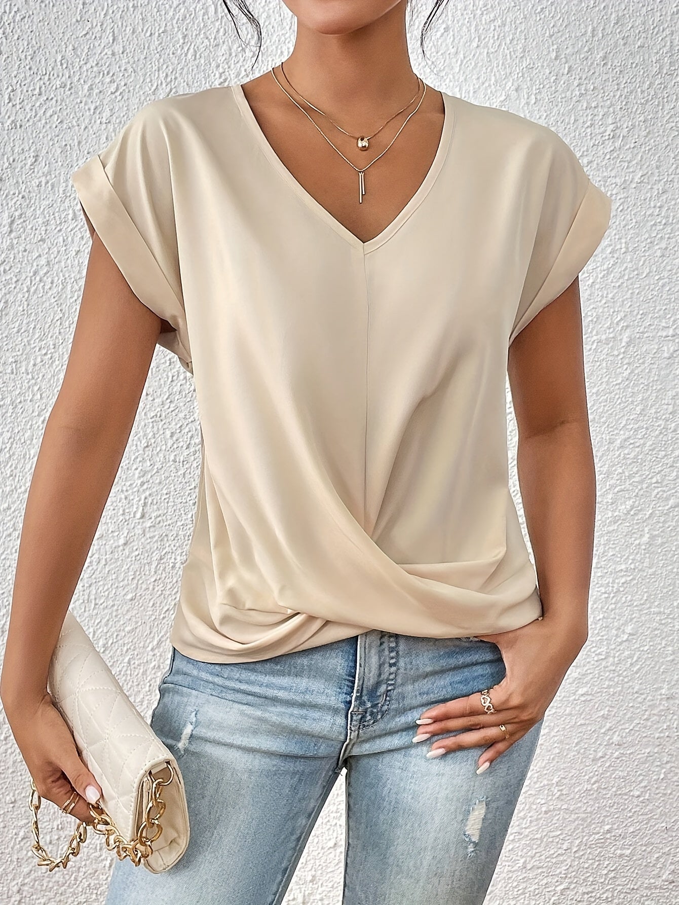 Arianna | Casual Shirt with V-Neck