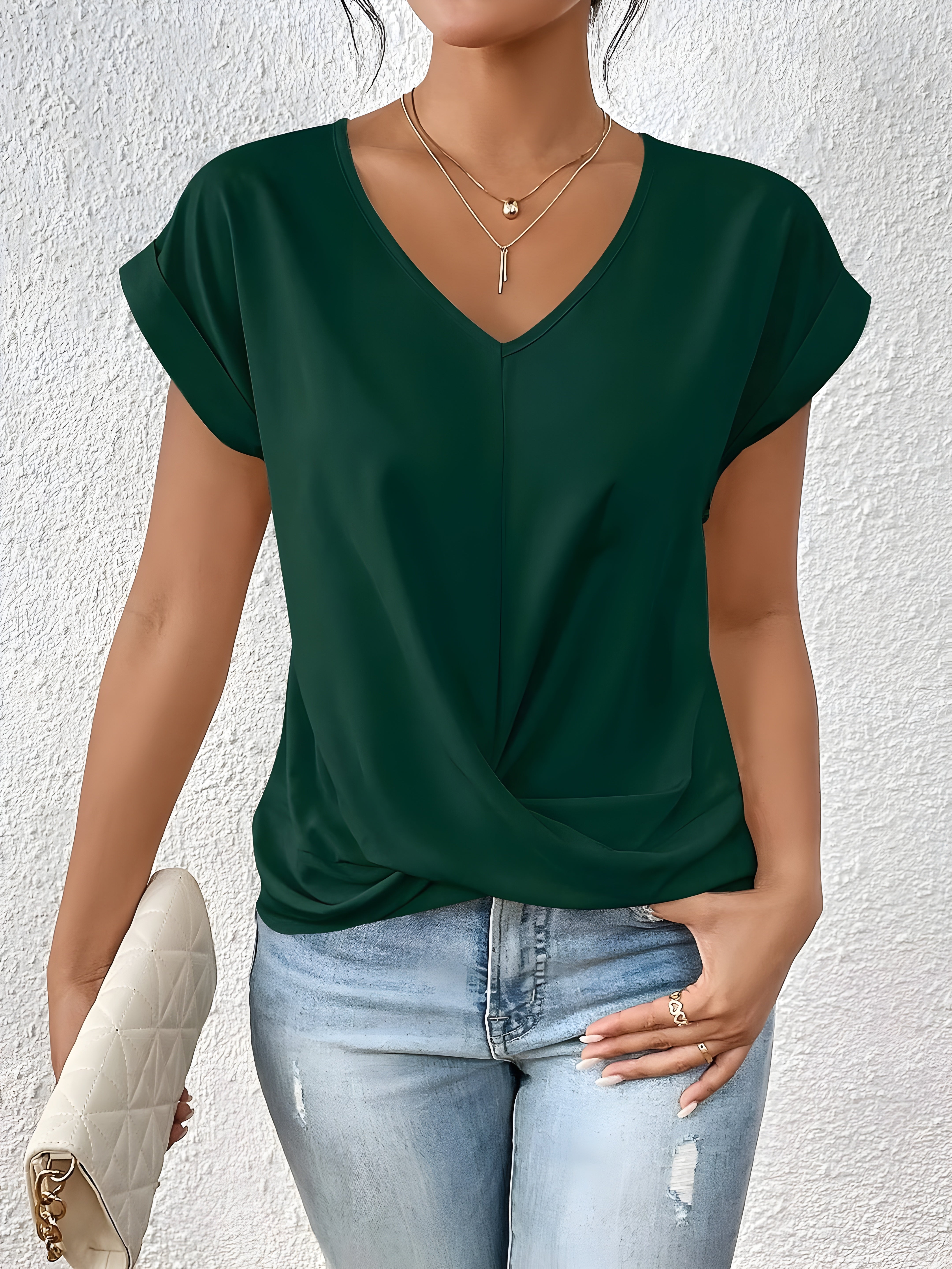 Arianna | Casual Shirt with V-Neck