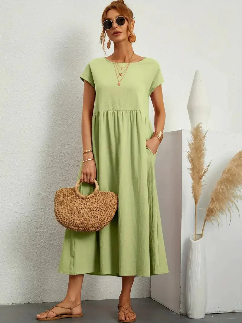 Emma - Elegant Linen Dress