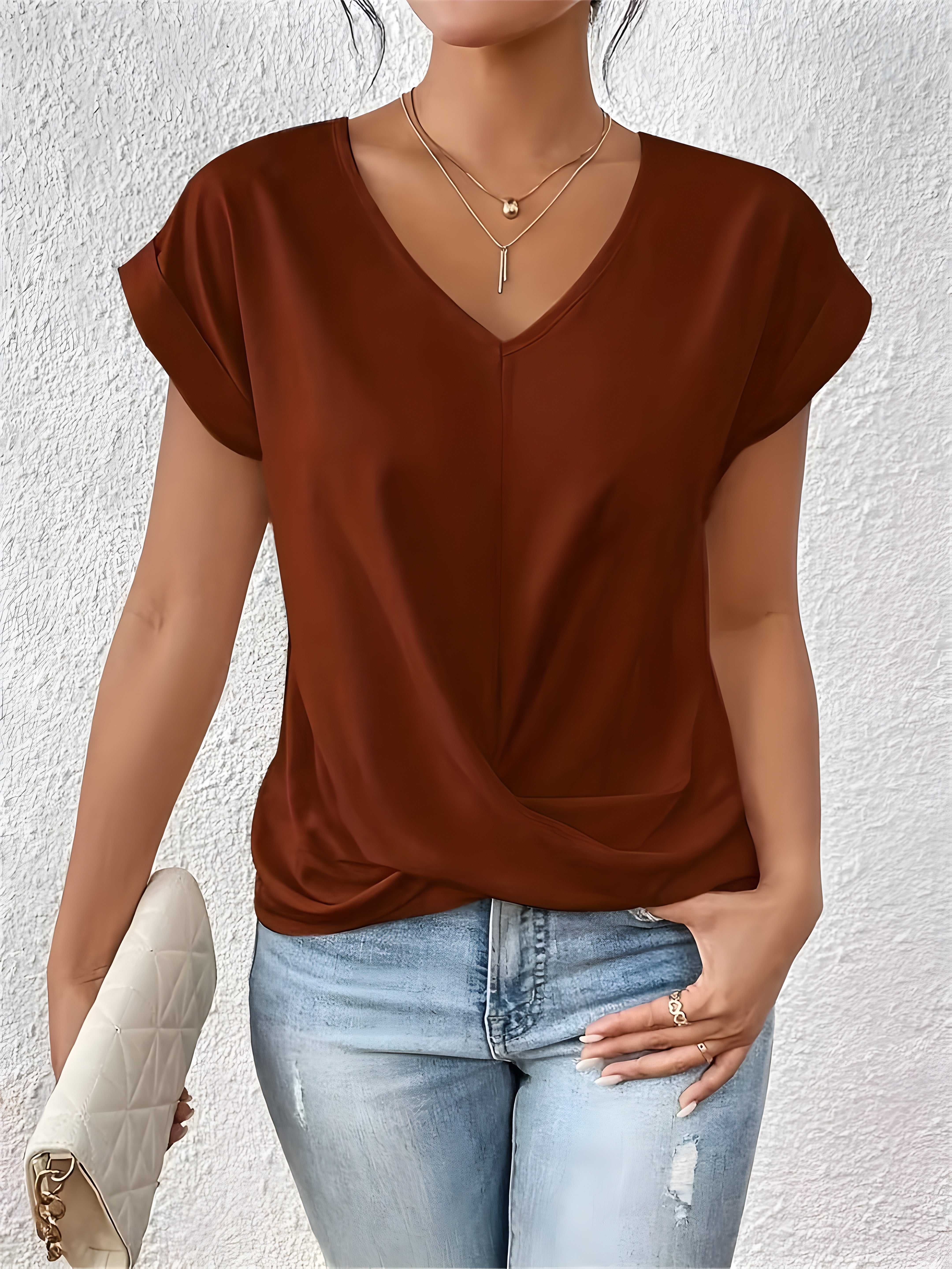 Arianna | Casual Shirt with V-Neck
