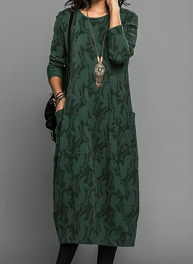 Cassie™ – Casual Round Neck Winter Dress