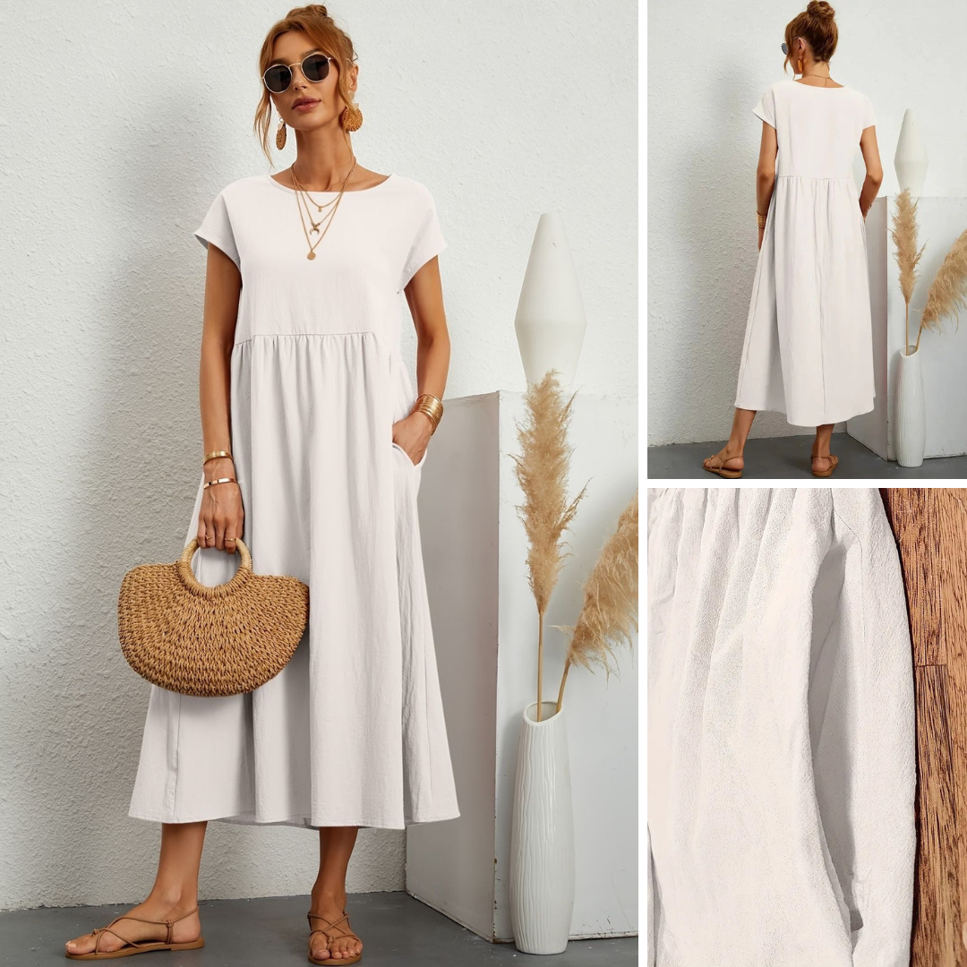 Emma - Elegant Linen Dress