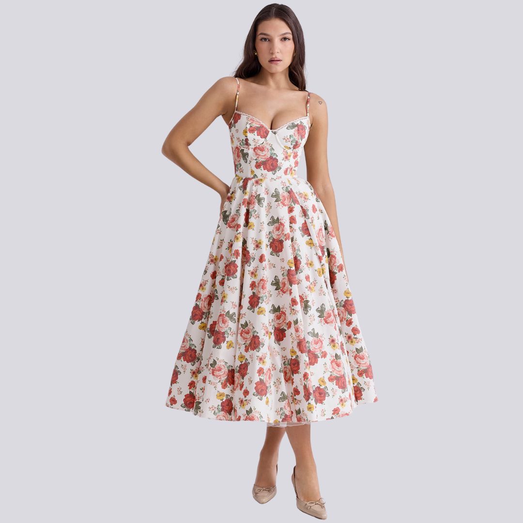 Sophia - Midi Dress with Corset