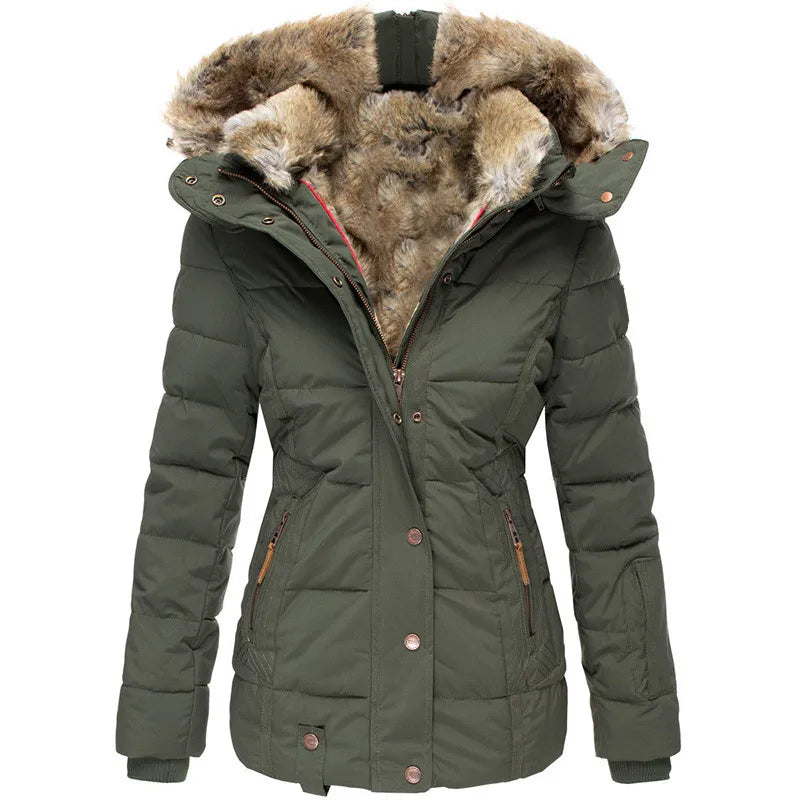 Auroa | Winter coat with faux fur lining
