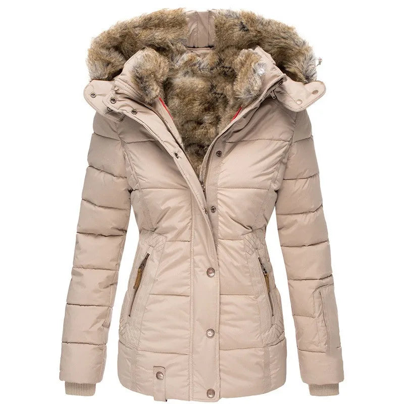 Auroa | Winter coat with faux fur lining