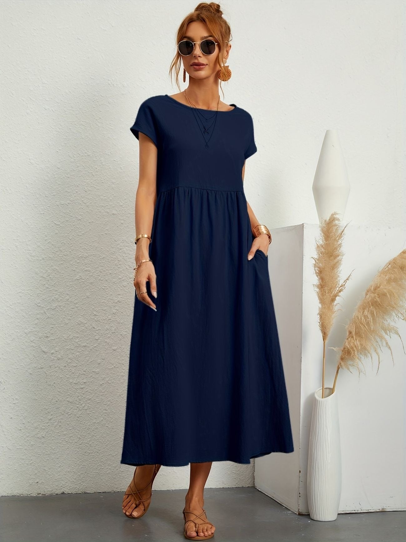 Emma - Elegant Linen Dress