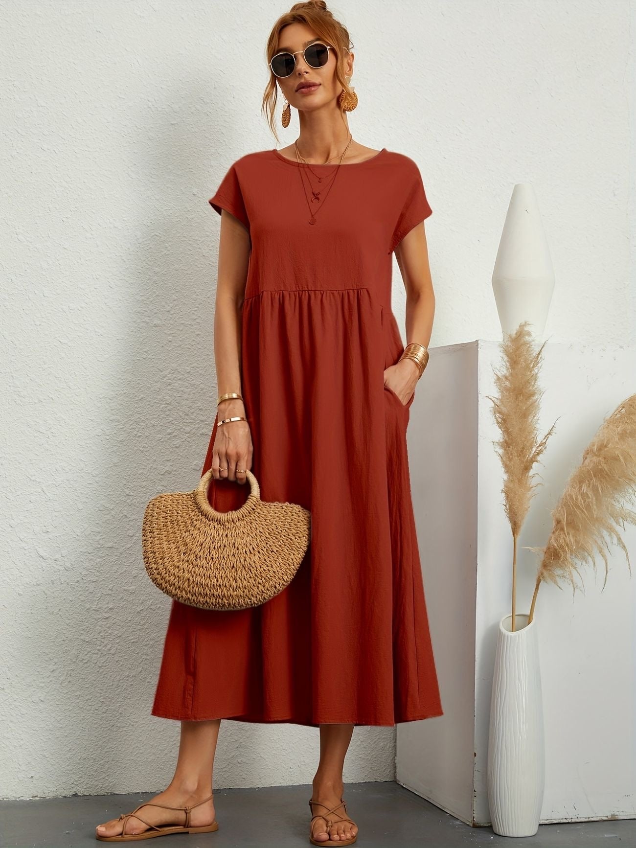 Emma - Elegant Linen Dress