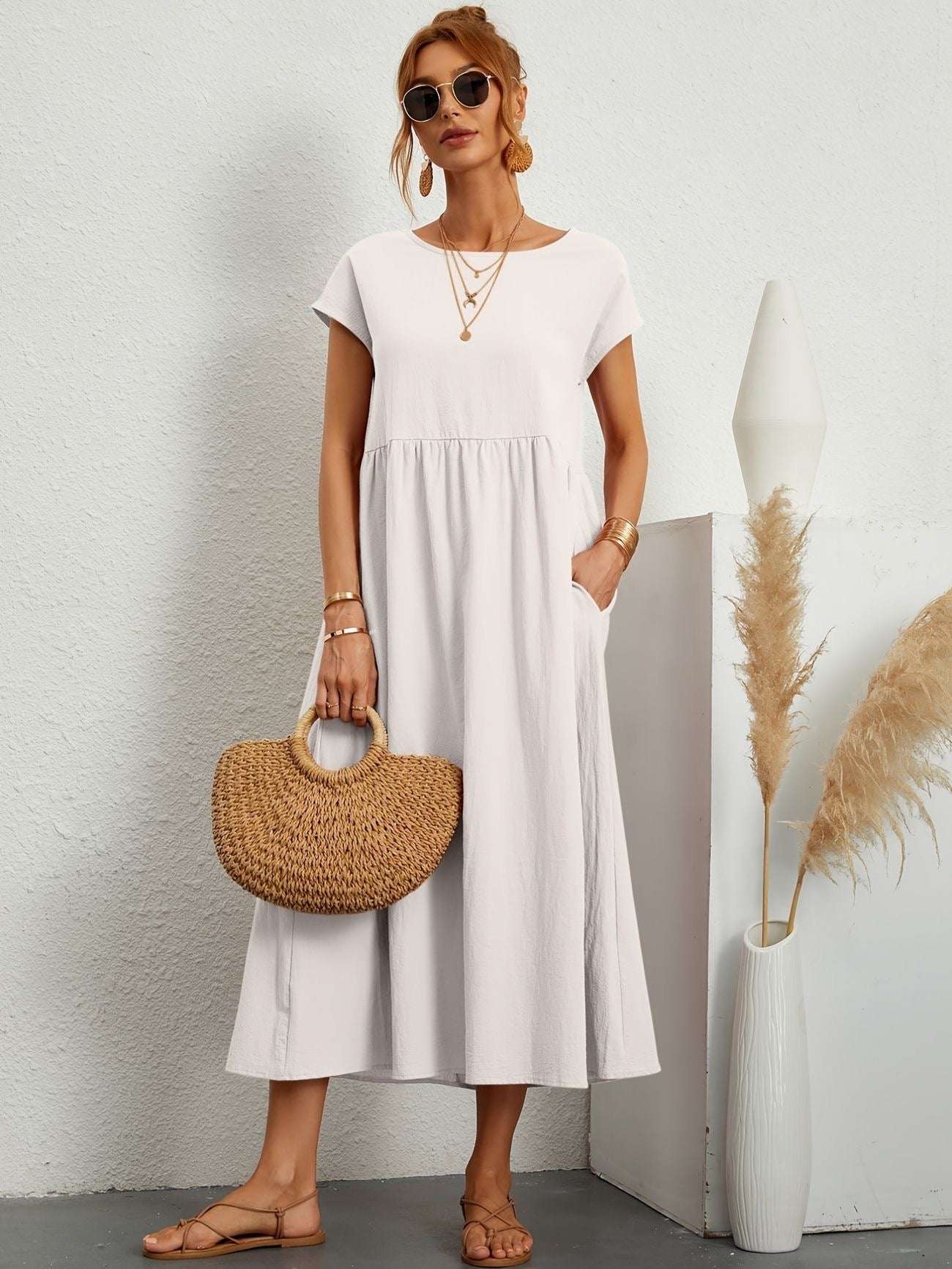 Emma - Elegant Linen Dress