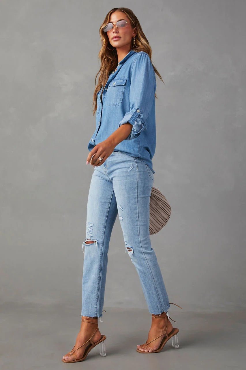 Ashley | Denim Shirt