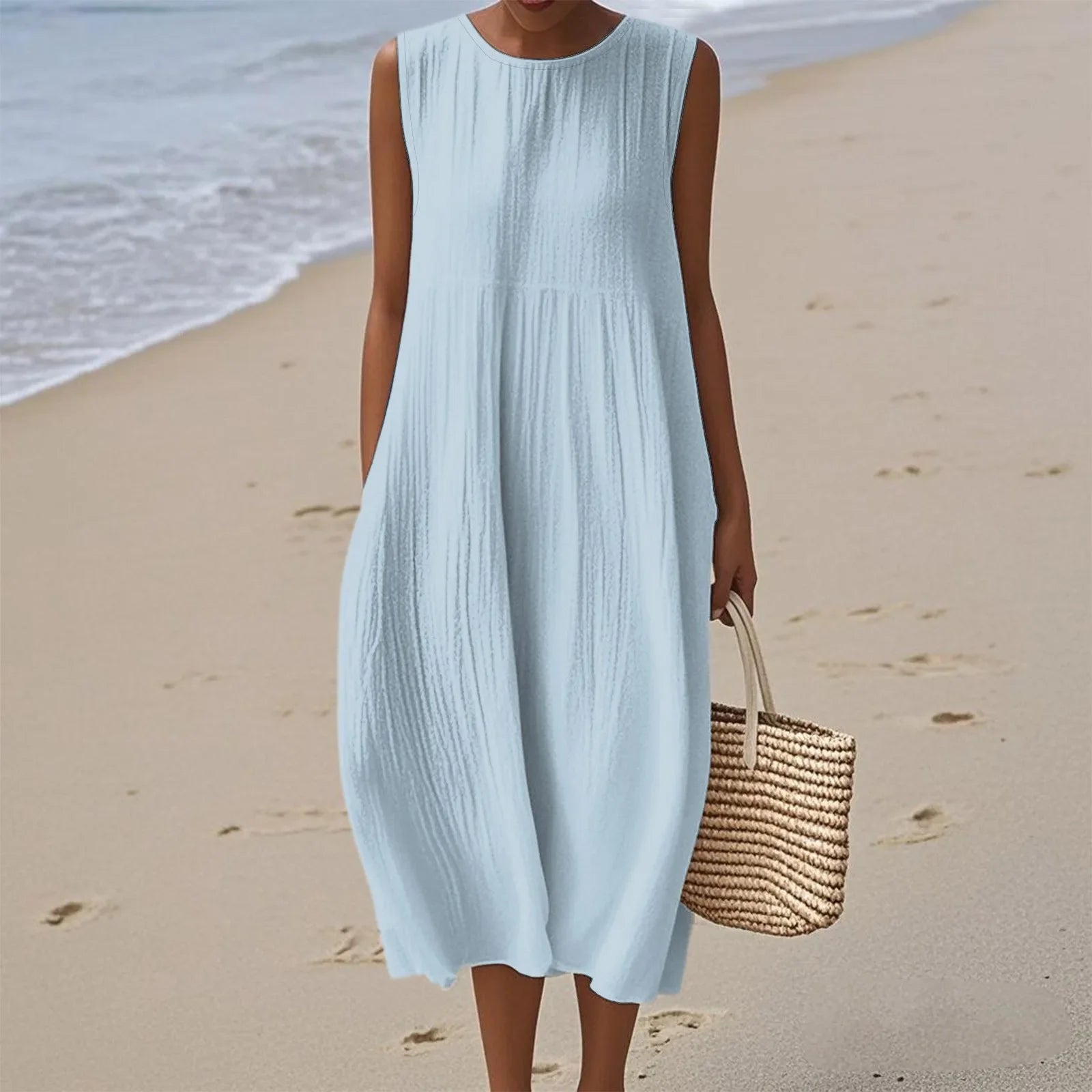 Sienna | Sleeveless Midi Dress for Effortless Summer Style