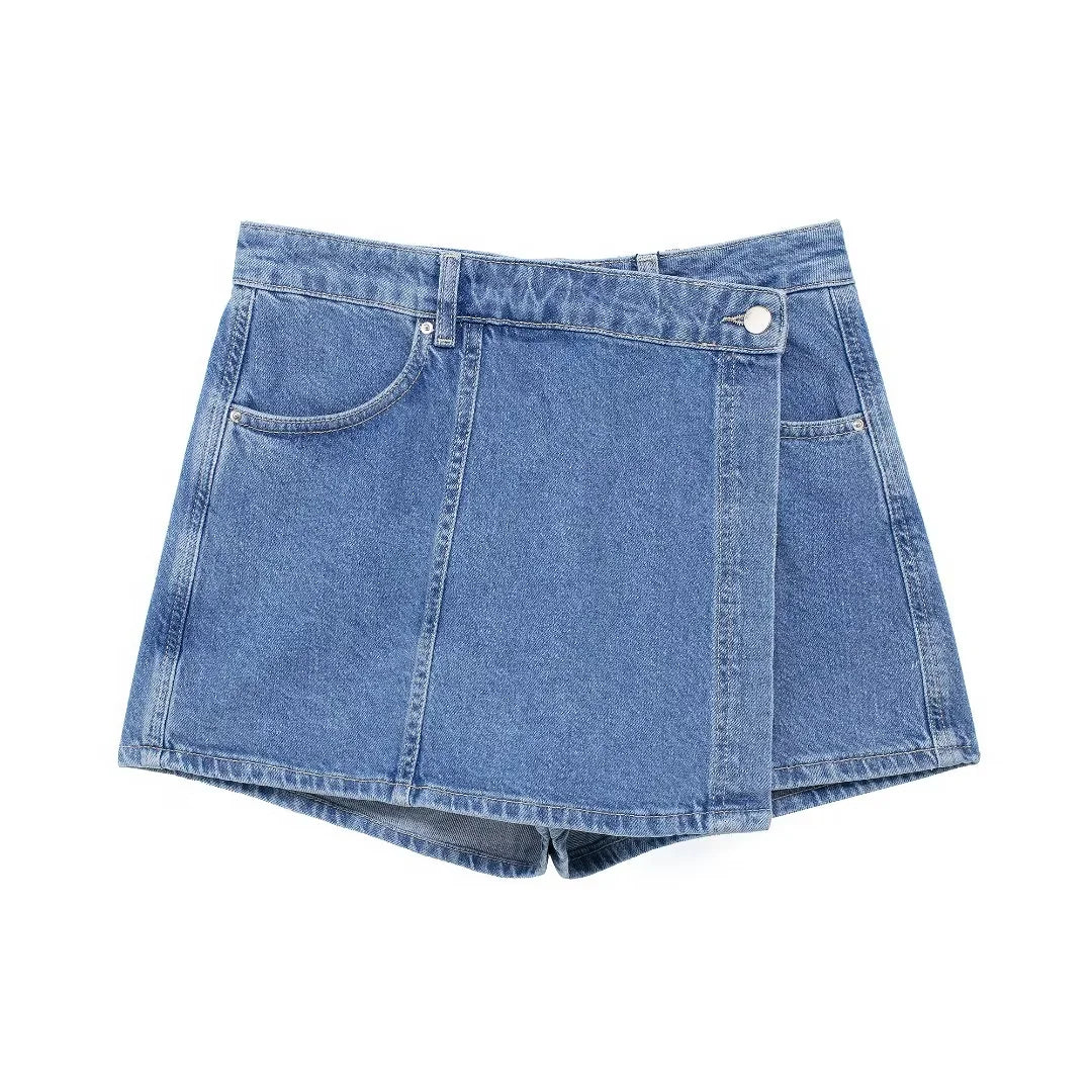 Sofia | Denim Set with Short Skirt