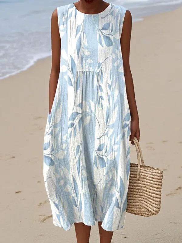 Adelina | Long Summer Dress Floral Patchwork