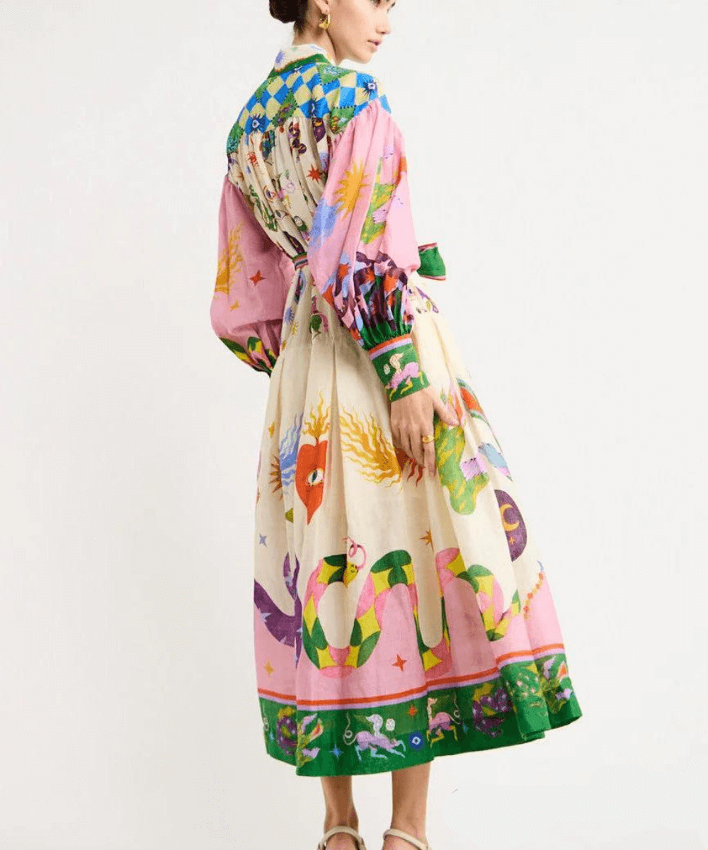 Estella - Elegant Italian Maxi Dress