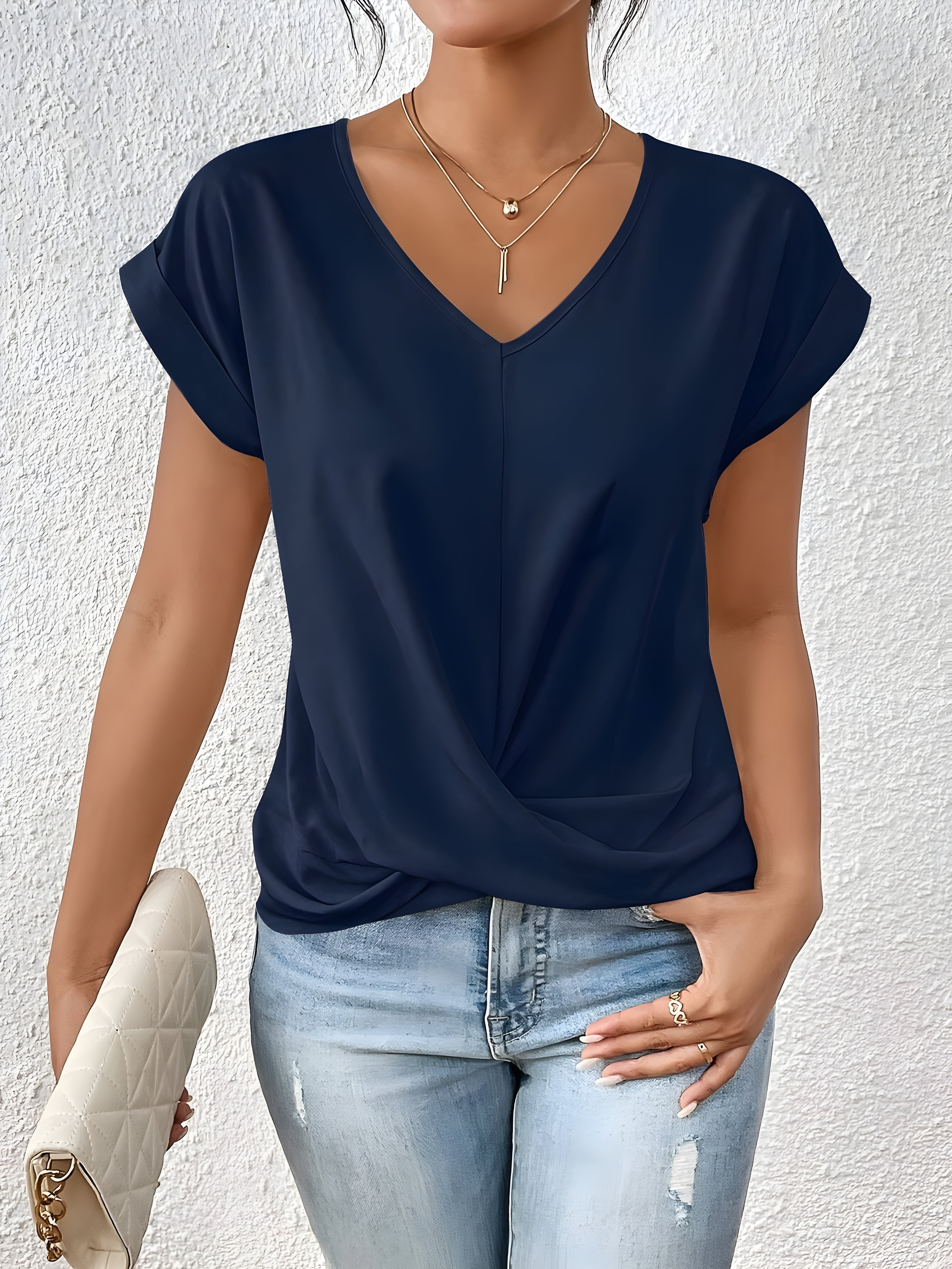 Arianna | Casual Shirt with V-Neck
