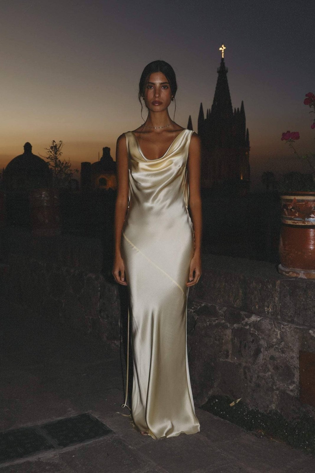 Charlotte | Elegant Satin Dress