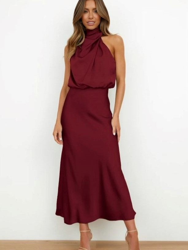 Aine | Elegant Satin Dress
