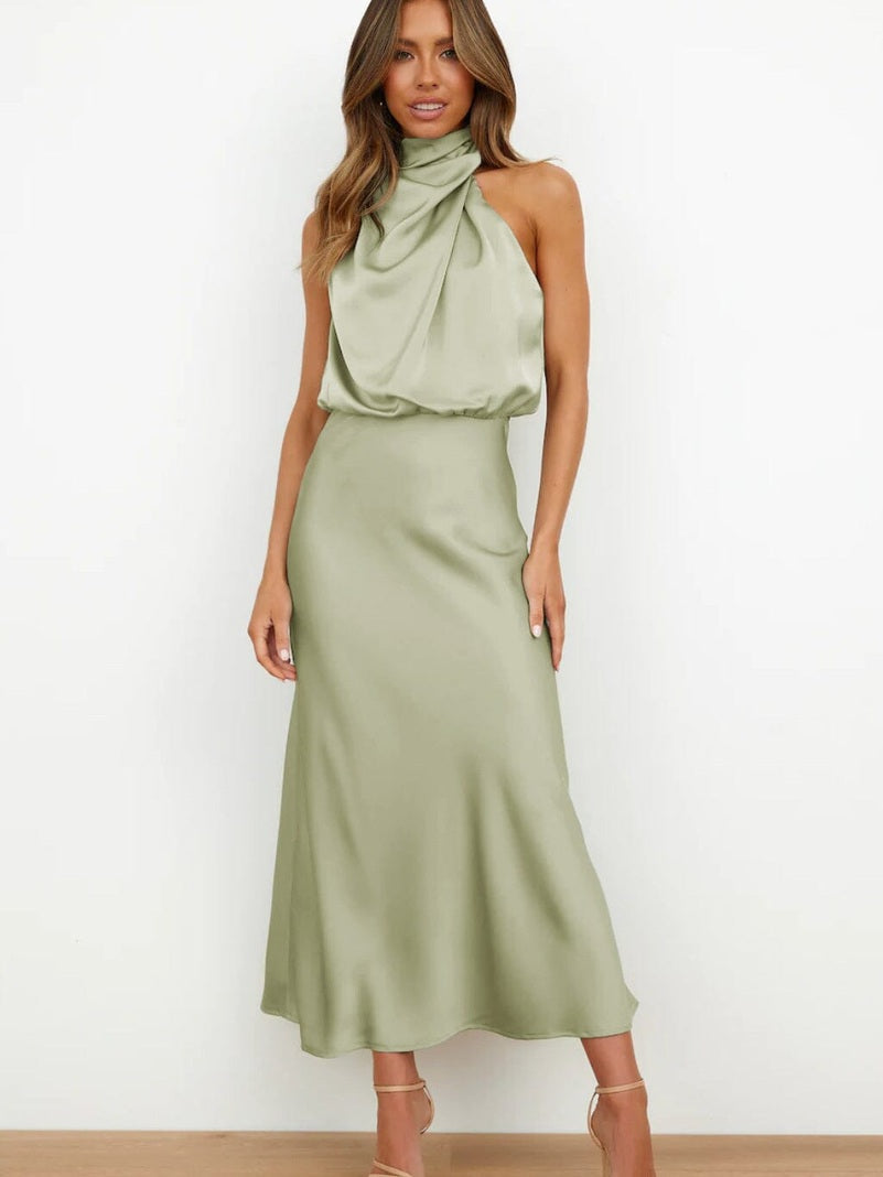 Aine | Elegant Satin Dress