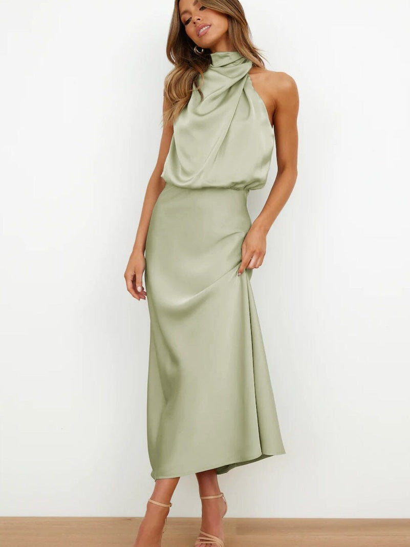 Aine | Elegant Satin Dress