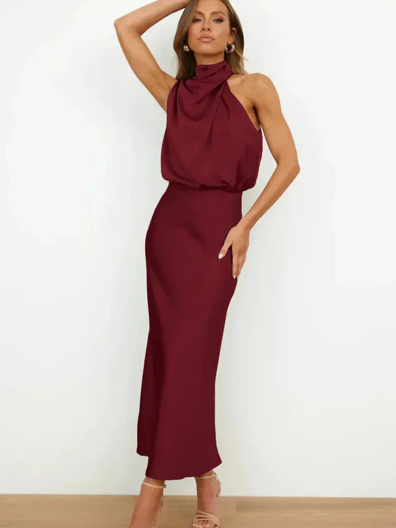 Aine | Elegant Satin Dress