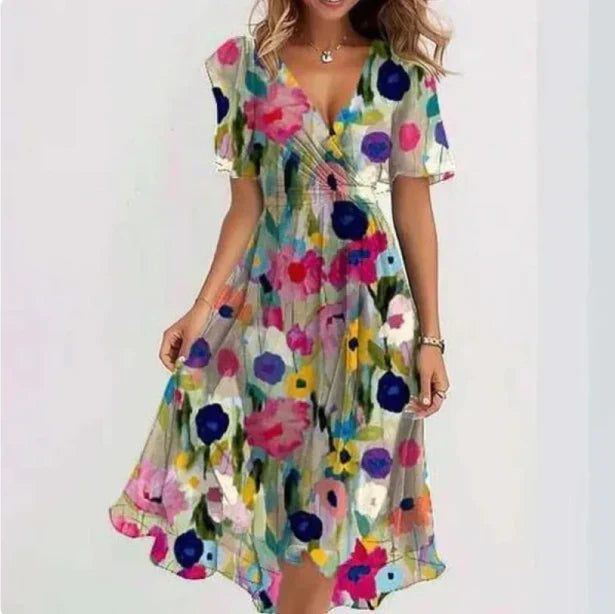 Matilde | Elegant Maxi Dress with V-Neck
