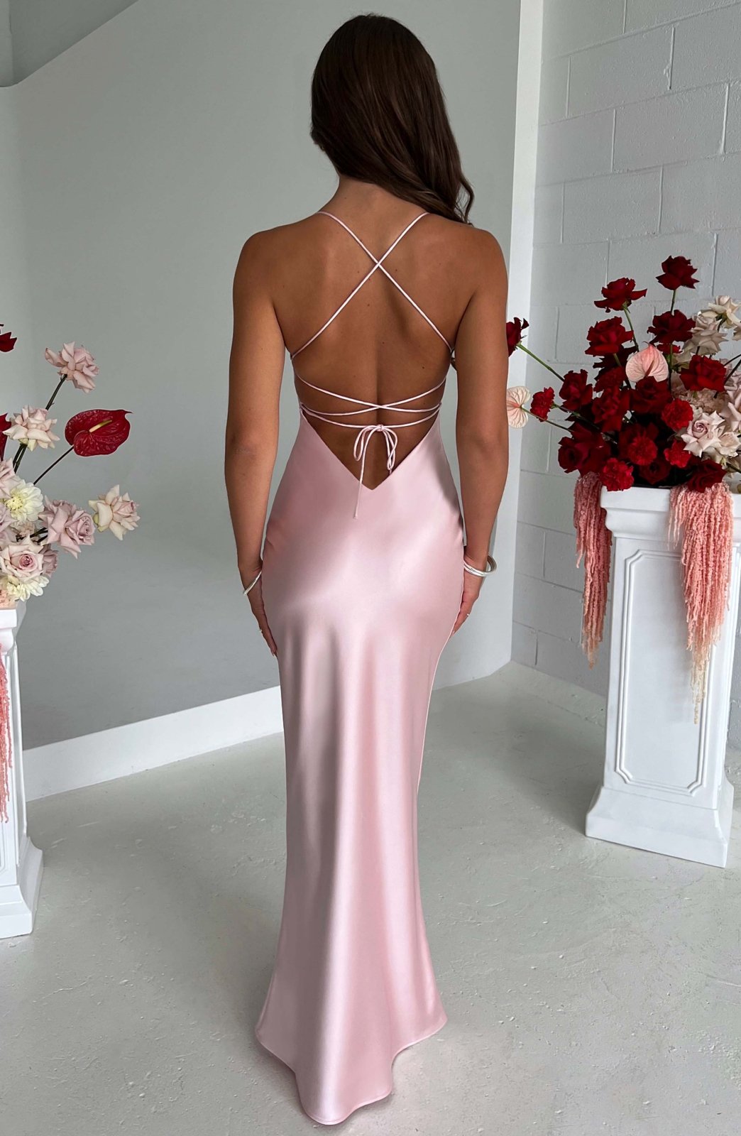 Isabelle™ | Luxe Satin Maxi Dress
