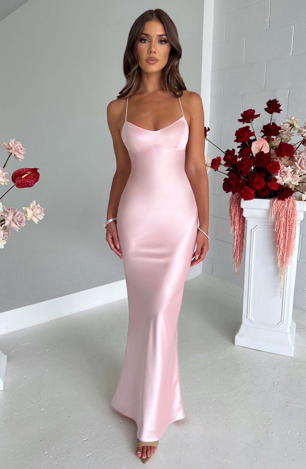 Isabelle™ | Luxe Satin Maxi Dress
