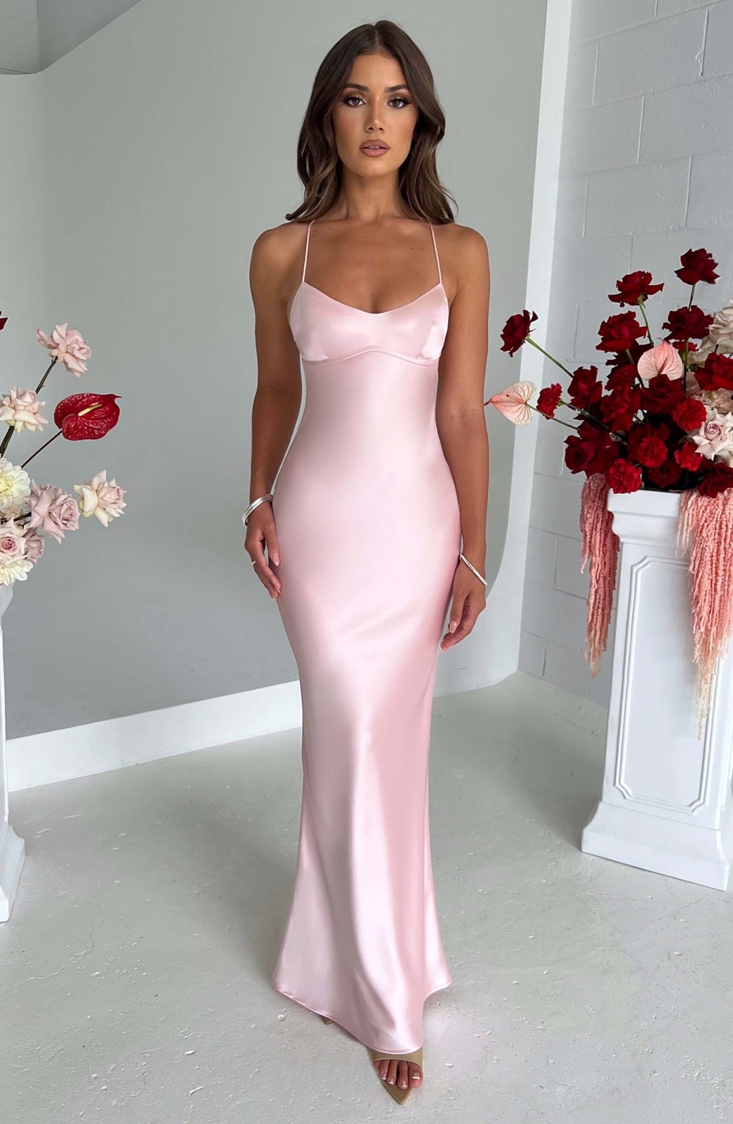 Isabelle™ | Luxe Satin Maxi Dress