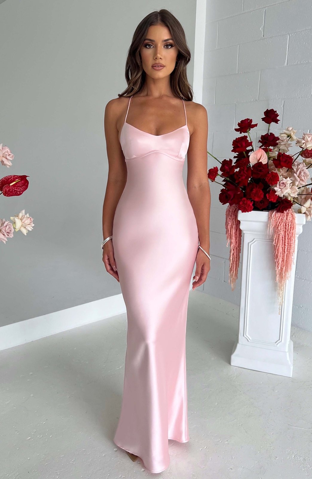 Isabelle™ | Luxe Satin Maxi Dress