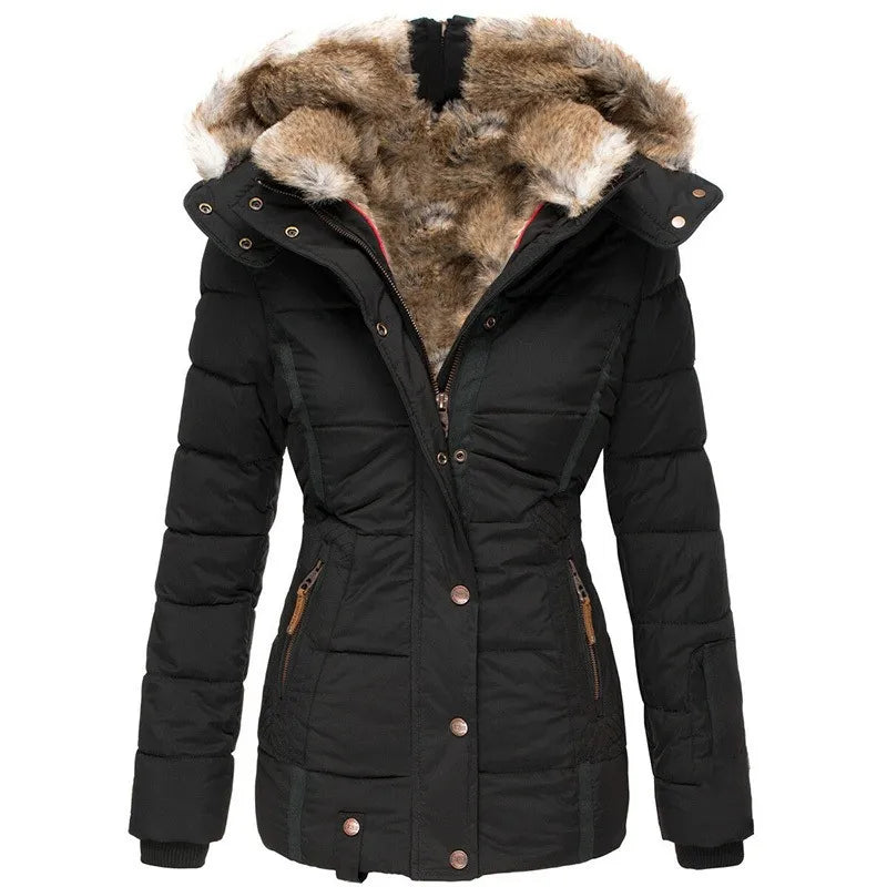 Auroa | Winter coat with faux fur lining