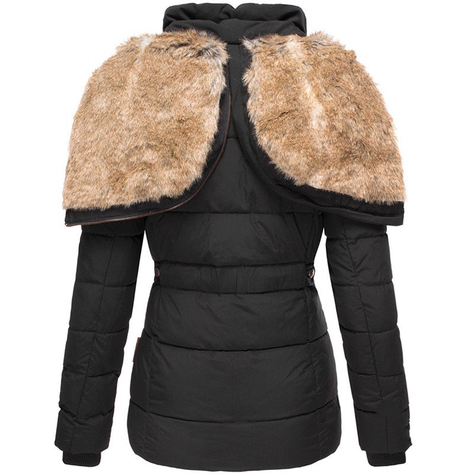 Auroa | Winter coat with faux fur lining