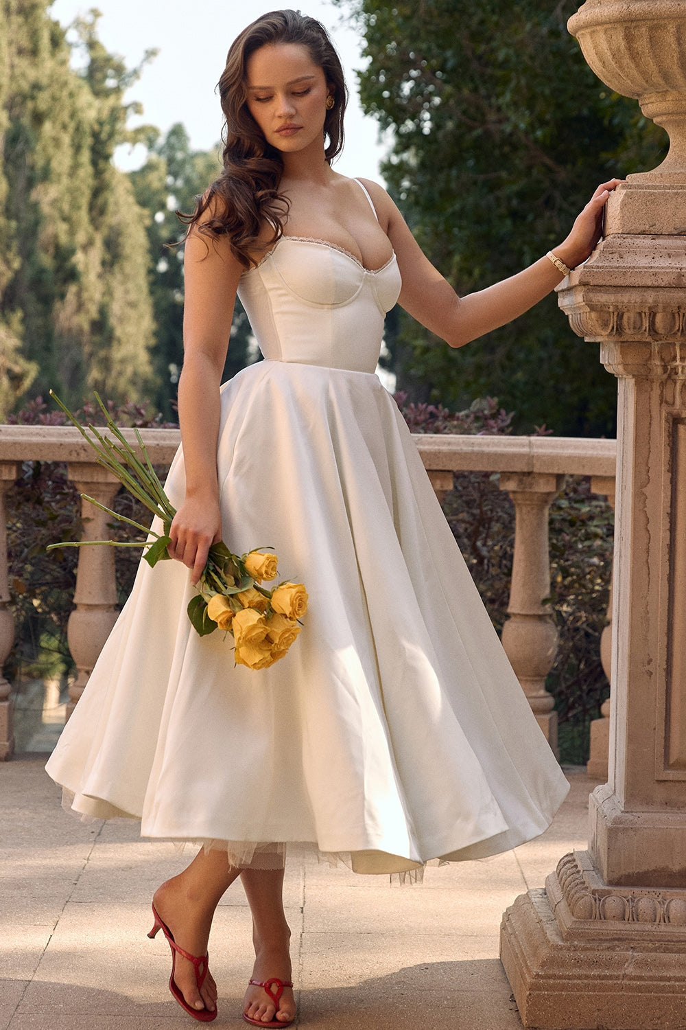 Sophia - Midi Dress with Corset