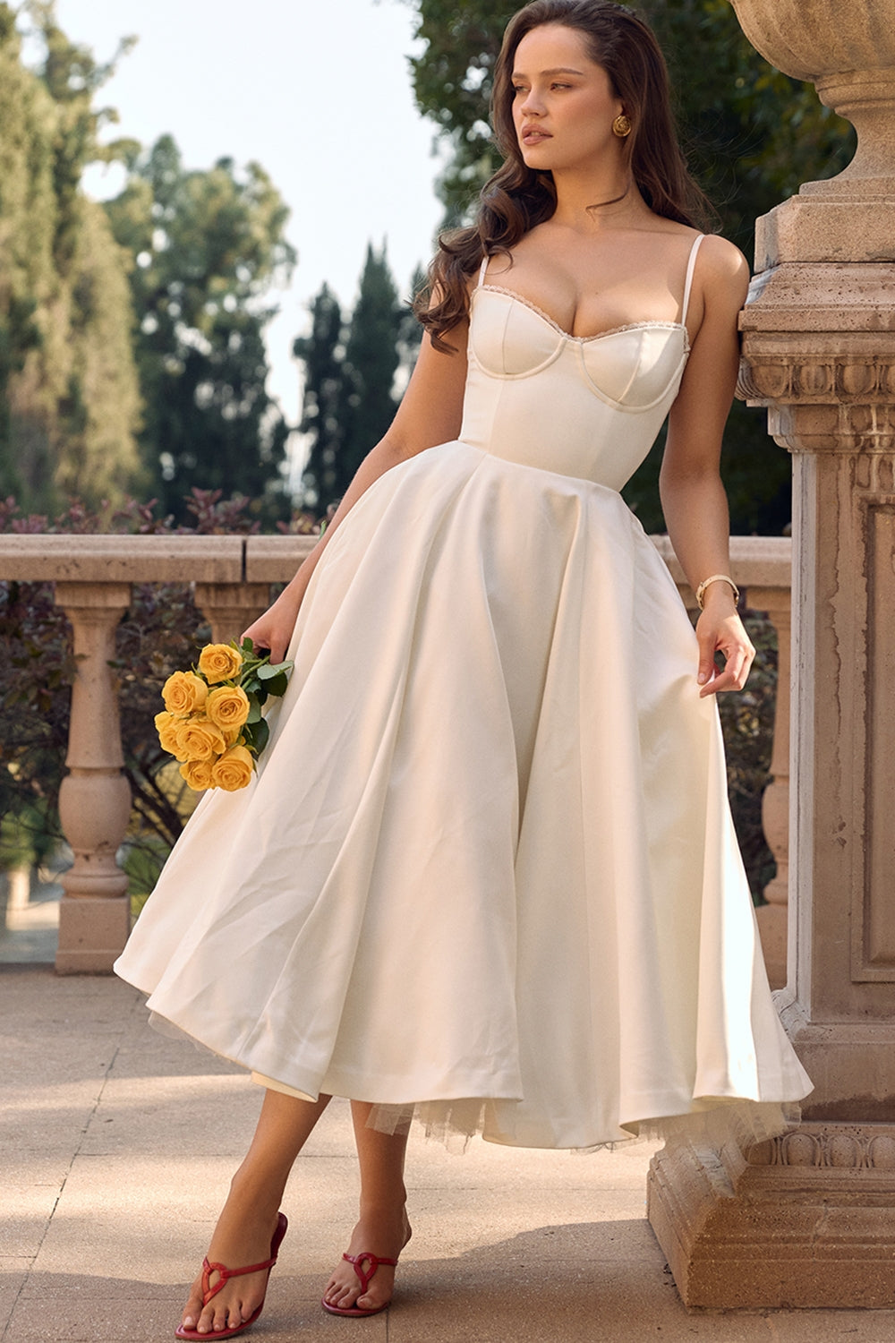 Sophia - Midi Dress with Corset