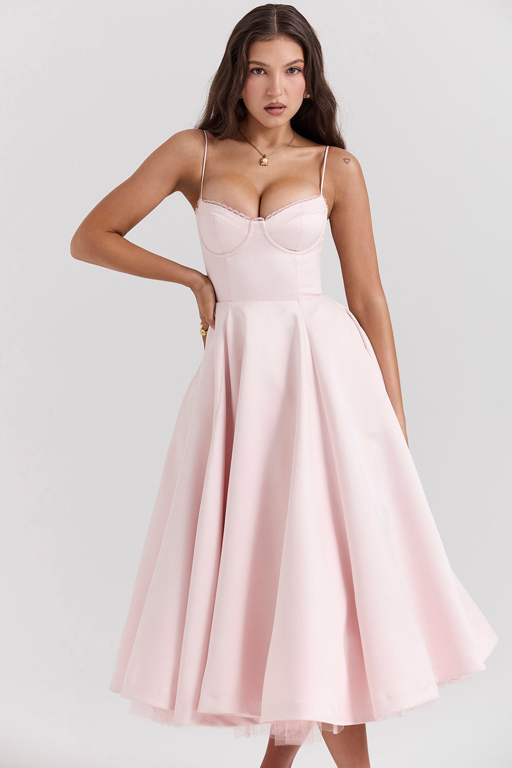Sophia - Midi Dress with Corset