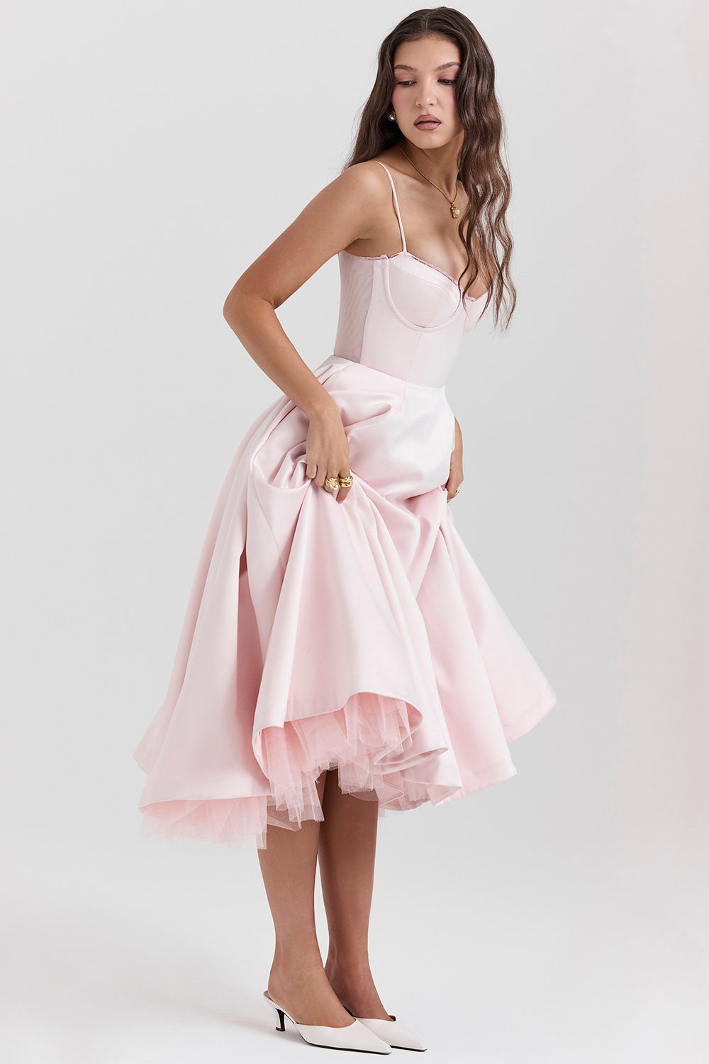 Sophia - Midi Dress with Corset