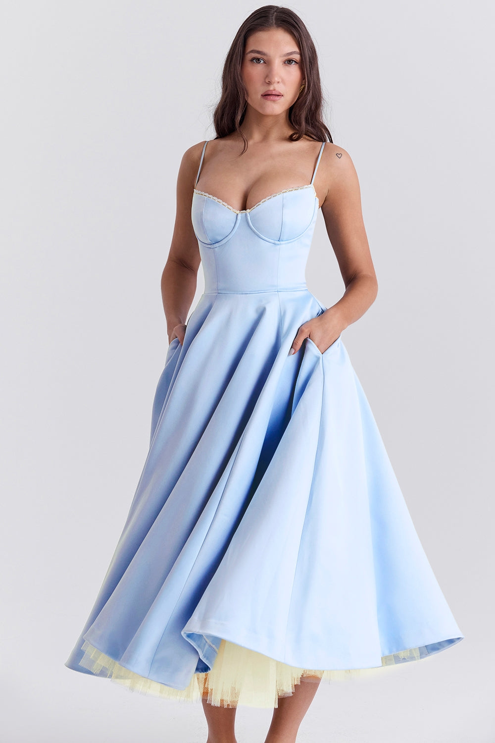 Sophia - Midi Dress with Corset