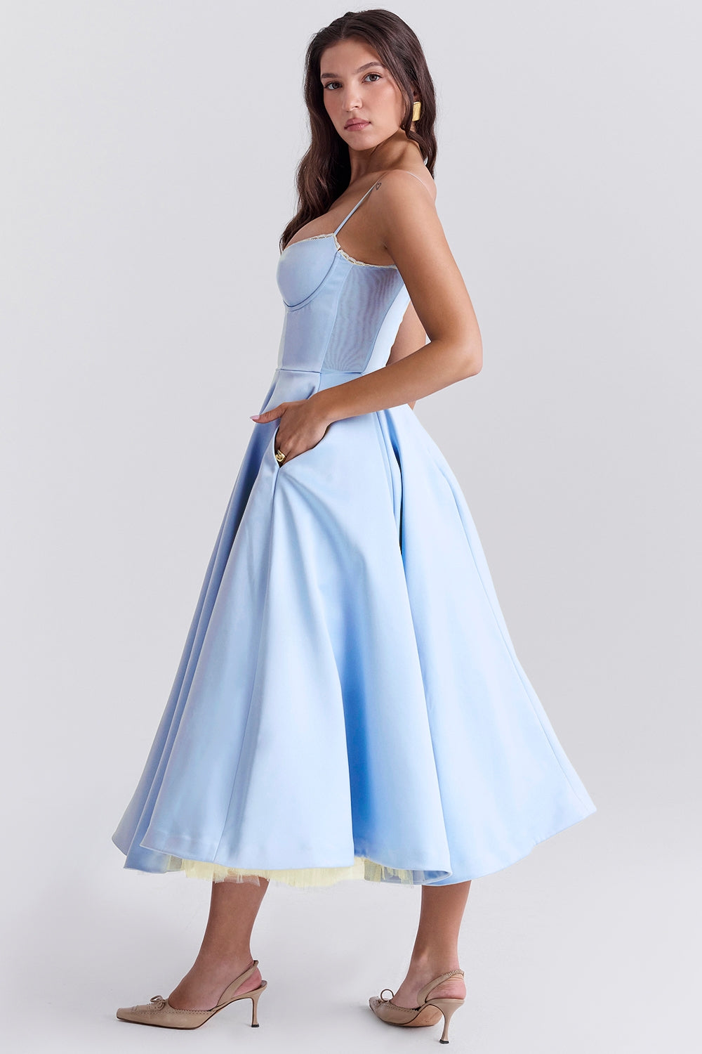 Sophia - Midi Dress with Corset