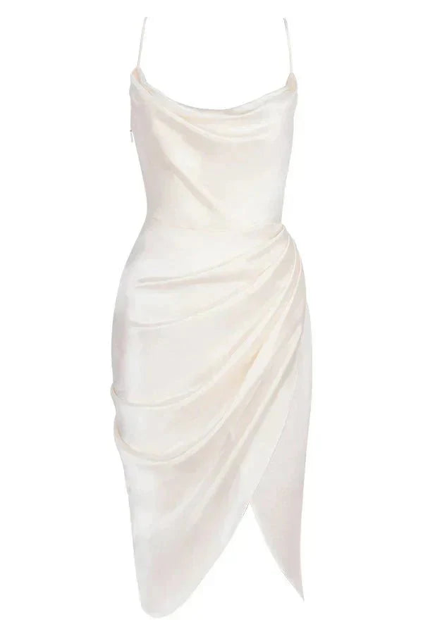 Scarlett™ | Luxe Silk Maxi Dress with Corset